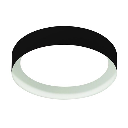 Afx Reveal 12" LED Flush Mount, Black/White, 120V RVF121400L30D1BKWH